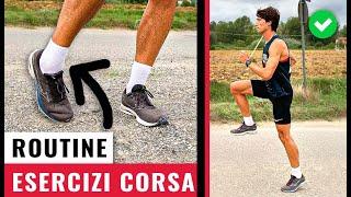 Fai questi esercizi OGNI VOLTA che vai a CORRERE | Esercizi di TECNICA per correre più VELOCI