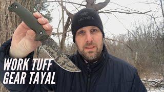 Work Tuff Gear Tayal: Bushcraft, Camping Knife - Stays Sharp, Comfortable, Great Looking