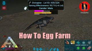 Taming Oviraptor for egg farming(Ark Mobile)