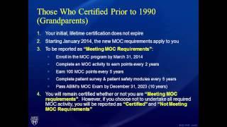 Dr. Ting Reviews the New ABIM Maintenance of Certification (MOC) Requirements