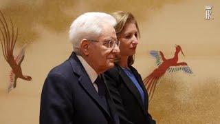 Mattarella al Meiji Kinenkan di Tokyo con i Principi ereditari Fumihito e Kiko Akishino