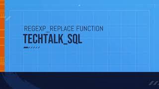 Regexp Replace Function Oracle - Replacing the special characters in sql