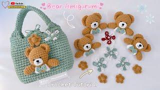 Móc Gấu Teddy Bear Trang Trí, Làm Móc Khoá  Crochet Mini Bear Keychain | Mimi Handmade