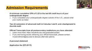 ASU's Online Master of Computer Science - Admissions Webinar - March 2019