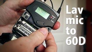 Getting Quality Audio with a Wireless Lavaliere Microphone Plugged Directly into a Canon 60D