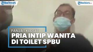 Viral Video Seorang Pria Kepergok Intip Perempuan di Toilet SPBU Cengkareng