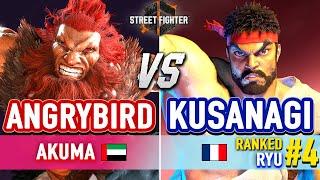 SF6  ANGRYBIRD (Ken) vs KUSANAGI (#4 Ranked Ryu)  Street Fighter 6 High Level Gameplay