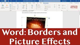 Add Borders and Picture Effects to  Pictures in Microsoft Word