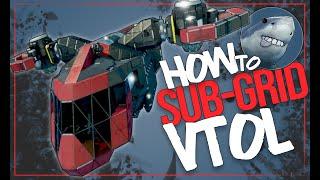 Dreadnought Transport AND - HOW TO Sub-Grid VTOL Tutorial / Example - Space Engineers