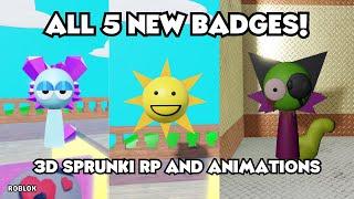 All 5 NEW Badge Morph Locations in 3D Sprunki RP And Animations [UPDATE!]