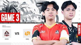 GEEK FAM vs RRQ HOSHI | Regular Season Week 4 Day 3 | Game 3 | #MPLIDS14