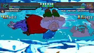 NICK54222 MUGEN: Team Marvin the Martian VS Team Homer Simpson