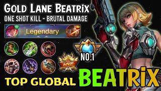 Supreme No.1 Beatrix!! Best Build Beatrix Top Global 2021 | Beatrix Gameplay - Mobile Legends