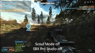 Creative Z: stereo vs Scout Mode vs SBX Pro Studio