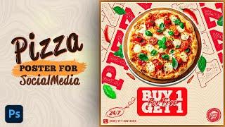 How to Design a Mexican Pizza Poster | Photoshop Tutorial #posterdesign