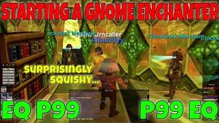 EverQuest Project 1999 Starting a Gnome Enchanter Part 1 / P99 EQ green server WOW IM SQUISHY???????