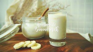 3-INGREDIENT Easy Banana Milk Recipe || Jungkook Inspired Korean Binggrae Banana Milk || 정국바나나우유