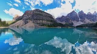 A Fish Vacation in Moraine Lake, Banff National Park, Alberta, Canada