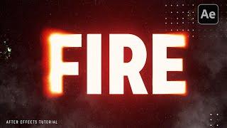  Create Stunning Fire Text | After Effects Tutorial