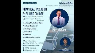 Day 6 How to Draw Balance Sheet in Excel | Tax Audit Live Practical E-Filing Course