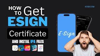 Updated ! How to Buy ESign certificate on iPhone & iPad No Jailbreak | and Sideload IPA Files on iOS