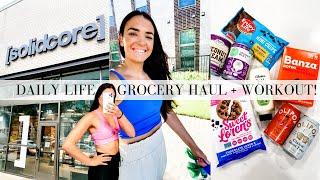 DAILY VLOG: Solidcore Workout, Gluten-Free/Dairy-Free Grocery haul, New Phone, Dairy-Free Ice Cream