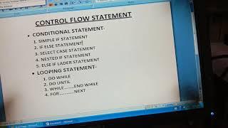 1 Pgdca , Subject -VB. Net, Unit -3, topic - Control Flow Statement