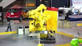 FANUC Robots Lift, Charge & Inspect Chevy Bolt Using 3D Vision & OTTO Self-Driving Vehicle