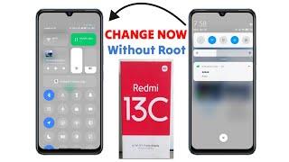 Change Control Center Redmi 13C without Root | Redmi 13c Control Center Change | Redmi 13c statusbar