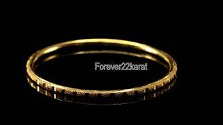 Spotty Memorial Thick Attractive Design Solid Gold Bracelet For Ladies by Forever22karat# b1135