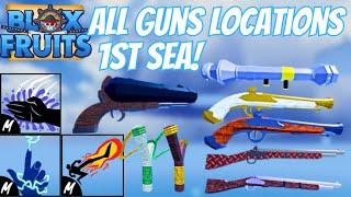 Getting all Guns in Blox Fruits | 1st Sea