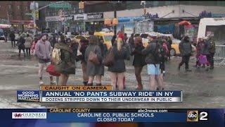 NYC's Annual "No Pants Subway Ride"