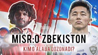 Misr:O'zbekiston kim g'alaba qozonadi Tahlil #uzbekistan #football #patis2024 #uzbekfutboli #abbos