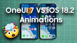 OneUI 7 Beta 1 VS iOS 18.2 Animations!! Samsung Is Cooking