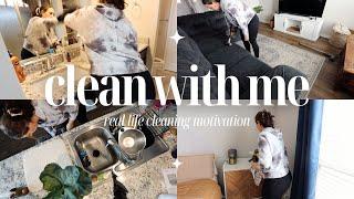  CLEAN WITH ME // real life cleaning motivation + getting it ALL done!
