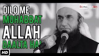 DILO ME MOHABBAT ALLAH DAALTA HAI ┇ MOLANA TARIQ JAMEEL - VERY EMOTIONAL BAYAN