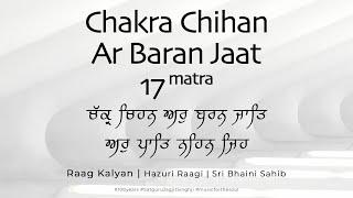 Chakra Chihan Ar Baran Jaat | Raag Kalyan | 17 Matra | Jaap Sahib | Satguru Gobind Singh