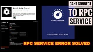 #realtek #rpcerror Fix Realtek HD Audio Manager Missing from Windows 10 || Realtek RPC error solved
