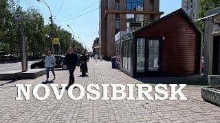 Новосибирск 4К - Прогулка по центральной улице города