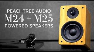 Peachtree M24 & M25 Powered Speakers Review | Bluetooth, USB, Optical, Phono Inputs!