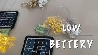 Hack LED string battery charger Solar Lights Don’t use a USB cable ม่านไฟพลังงานแสงอาทิตย์ #hack