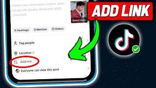 How To Add Link To TikTok Video (2024 New Method)