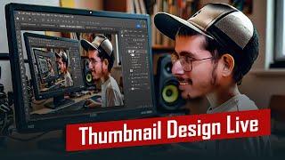 Designing Thumbnail live | Adobe Photoshop live | GFX