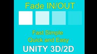 Unity Fade IN/Out Image, Picture or scene