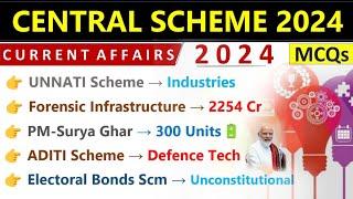 Scheme  2024 Current Affairs | Central Govt Schemes 2024 | Scheme Current Affairs 2024 | Scheme 2024