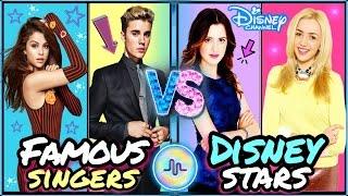 Famous Singers VS Disney Stars Musical.ly Battle | Top Celebrity & Disney Stars Musically 2017