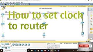 configure clock and date on cisco router