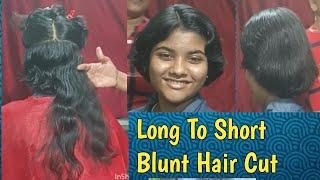 How To Classic Bob Hair Cut !! Easy Process !! Step By Step Long To Short @SwapnasLife28