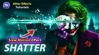 How to Create a Slow Motion Shatter Effect Shatter broken Advanced Tutorial After Effects Tutorial