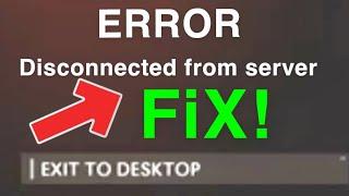 Black Ops Cold War How to FIX ERROR Disconnected from server!